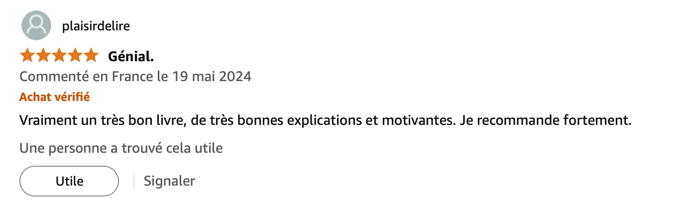 commentaire amazon sur l'art de la volonté - 50 exercices pour arrêter de procrastiner