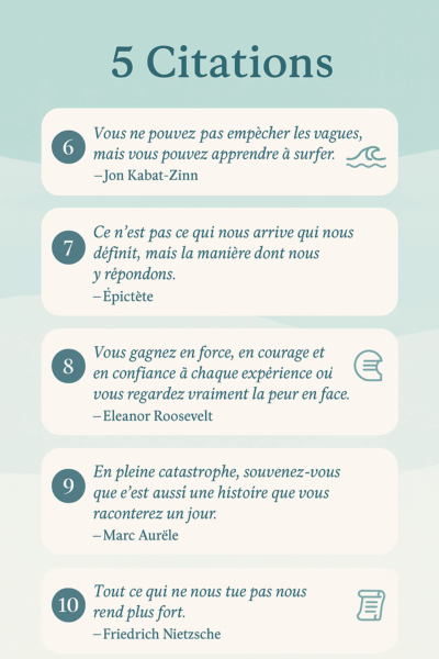 Citations 6 à 10