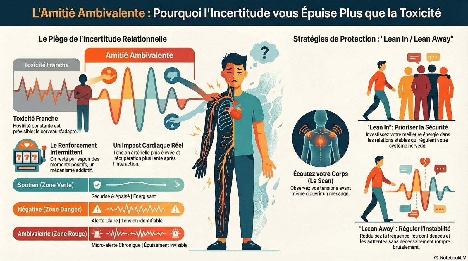 Quadrant relationnel pour identifier une relation ambivalente ou toxique