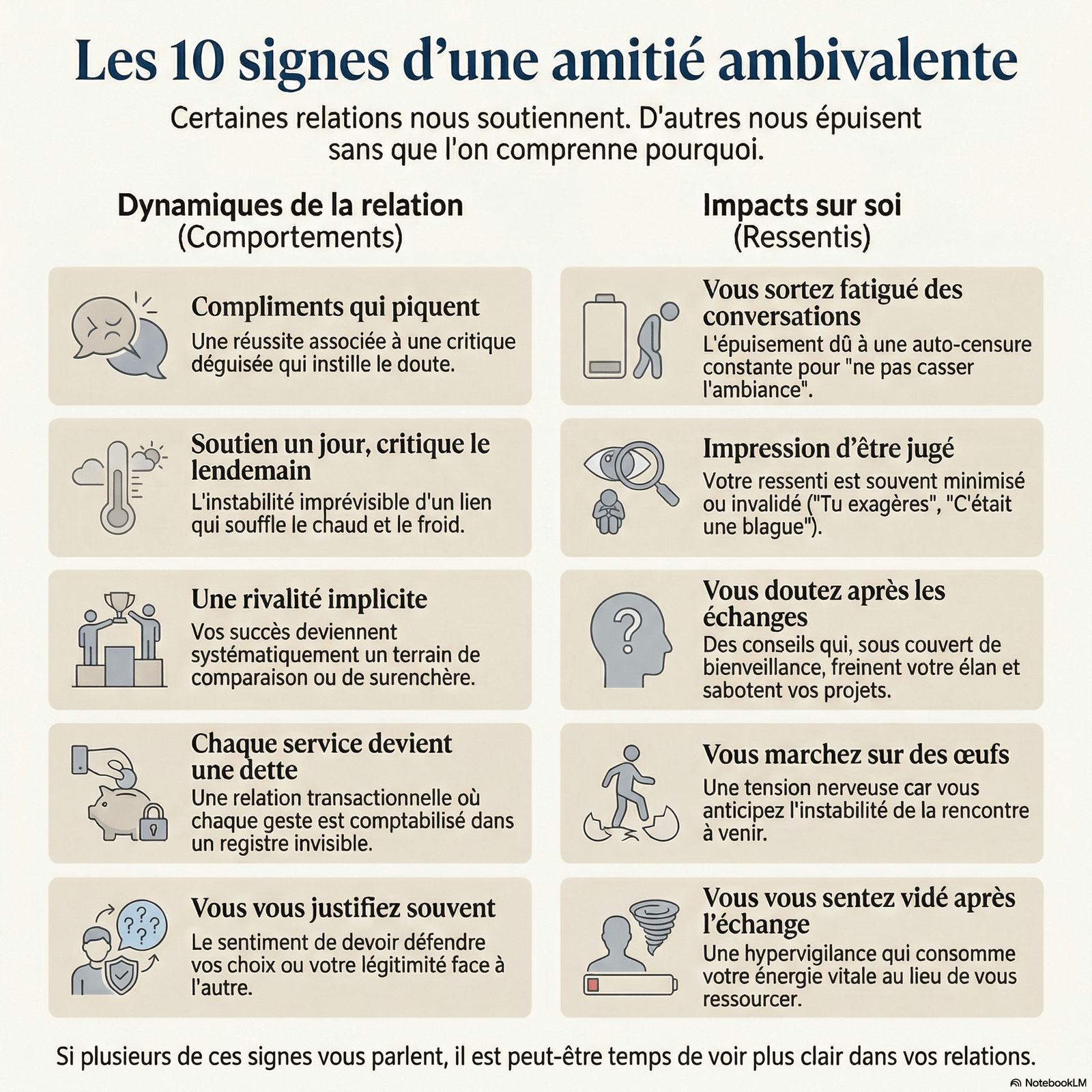 Les 10 signes pour identifier une relation ambivalente ou toxique